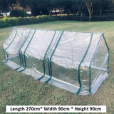270x90x90cm Greenhouse with PVC Transparent Plant Cover and Frame for Indoor Outdoor Gardens Vegetable Plant Seeds Growing