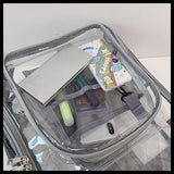 PVC backpack, PVC mesh inner bag, backpack, transparent  backpack, PVC transparent backpack