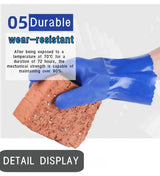 Premium PVC Work Gloves: Waterproof, Oil & Chemical Resistant, Anti-Slip, Thickened for Durable Hand Protection
