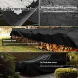 Wholesale Customization  PE Waterproof Heavy Duty Black Balcony Sun Protection Cover