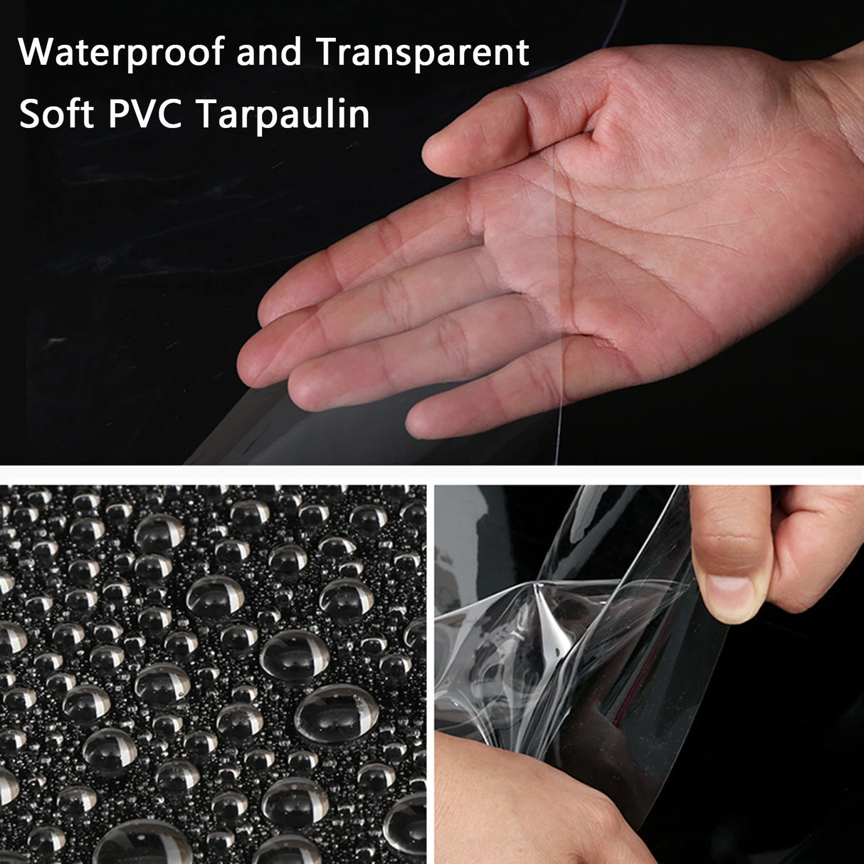 Wholesale Custom PVC Transparent Porch Waterproof Fabric