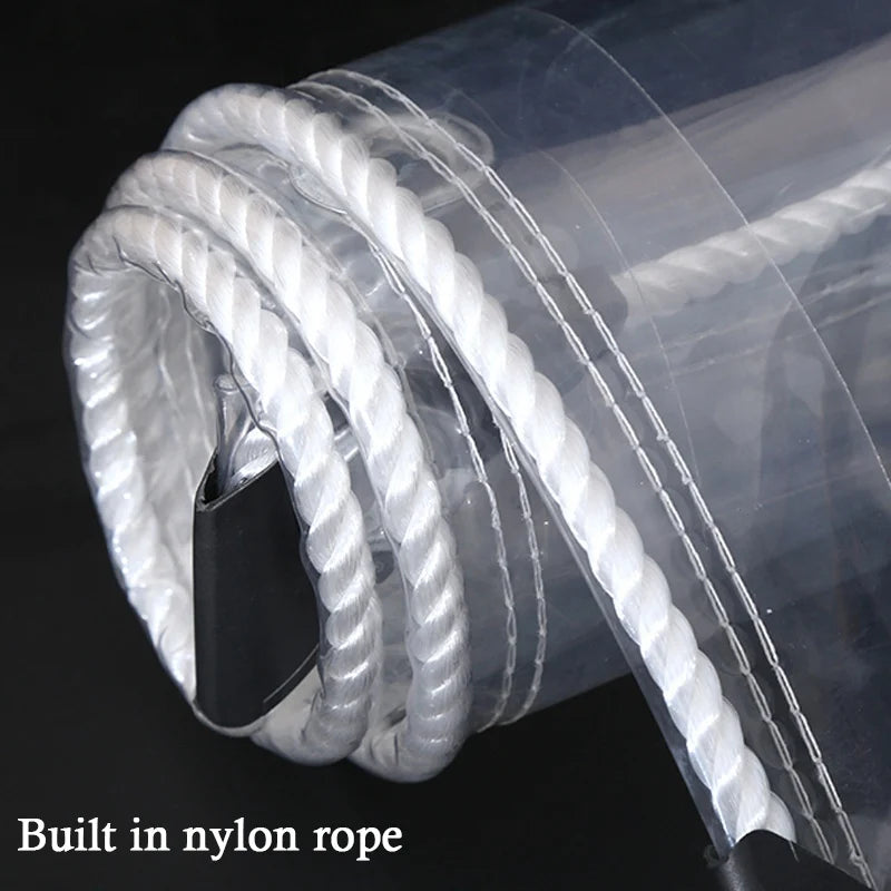 Thicken 0.55mm Transparent PVC Rainproof Cloth Tarpaulin Garden Bonsai Plants Rainproof Cloth Balcony Waterproof Clear Tarp