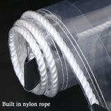Thicken 0.55mm Transparent PVC Rainproof Cloth Tarpaulin Garden Bonsai Plants Rainproof Cloth Balcony Waterproof Clear Tarp