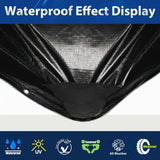 Wholesale Customization  PE Waterproof Heavy Duty Black Balcony Sun Protection Cover