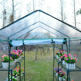 Greenhouse Cover Greenhouse PVC Garden Outdoor Plants Grow House Cover Lants Keep Warm Sunroom For Flowers Roll-up Windows
