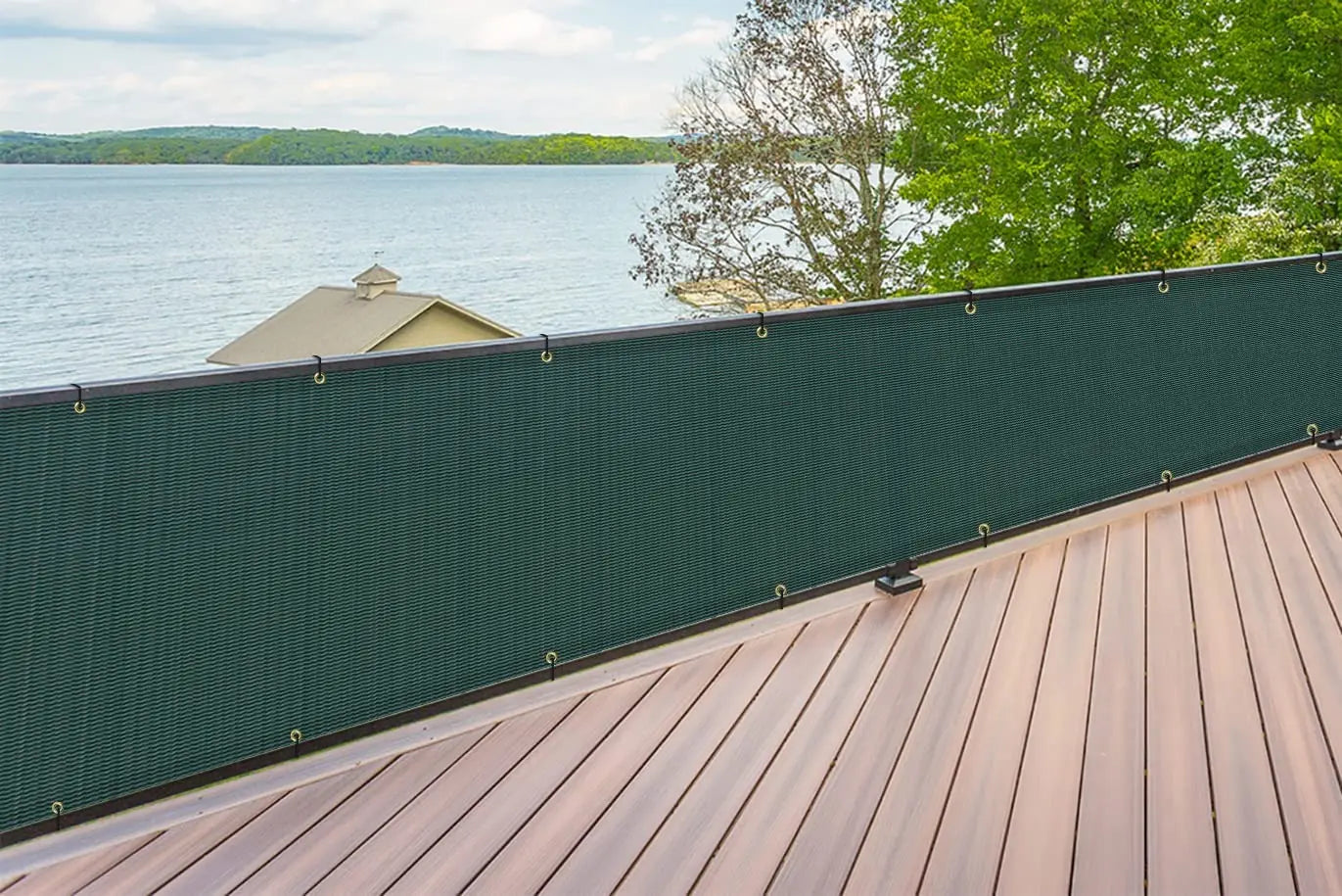 Wholesale Custom Outdoor Dark Green Fence