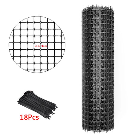 1x10m Pvc Garden Fence Net Netting Plant Support Nets Balcony Crops Protective Fencing Mesh Bird Chicken Wire Garden Supplies