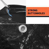 Wholesale Customization  PE Waterproof Heavy Duty Black Balcony Sun Protection Cover