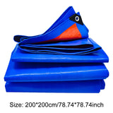2x2/3/4M Tarps Waterproof Heavy Duty Blue Tarps Tear Resistance Tarpaulin Cover UV Resistant for Outdoors Patio,Pool,Boat,Roof
