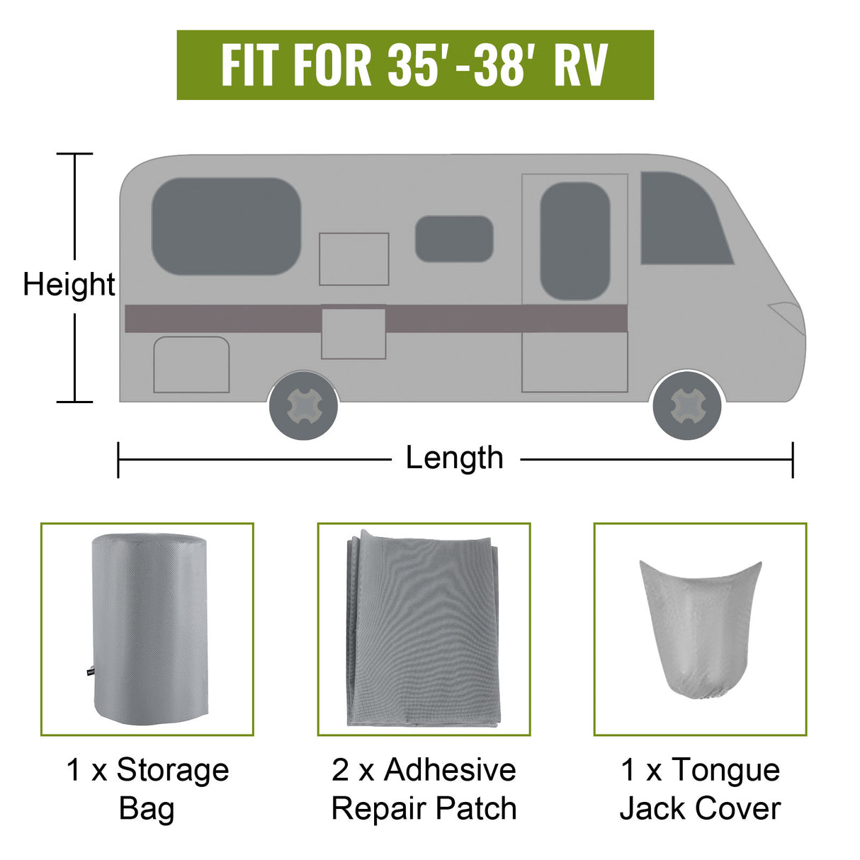 Wholesale Custom Camping Sunshade Travel Trailer Waterproof Cover