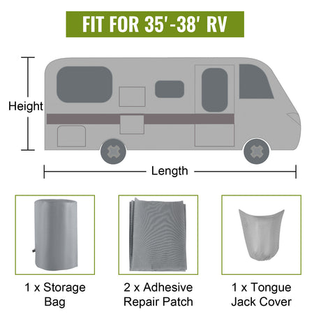 Wholesale Custom Camping Sunshade Travel Trailer Waterproof Cover